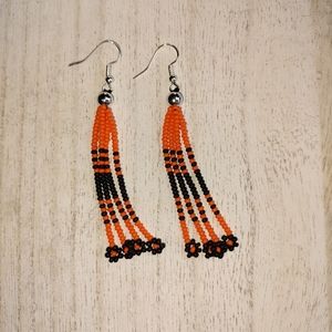 Beaded drop earrings